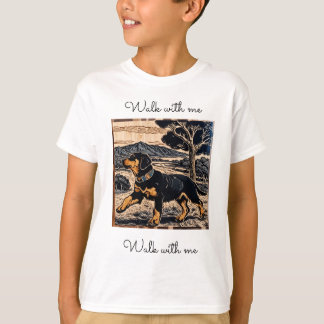 Buntes Hund-Kinder-T-Shirt – Lustiges Welpen-Grafi T-Shirt