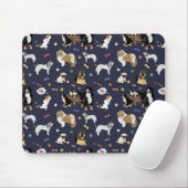 Buntes Hundemuster Mousepad (Mit Mouse)