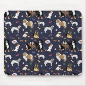 Buntes Hundemuster Mousepad (Vorne)