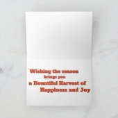 Buntes indischer Mais-Kern-Foto Karte (Innenseite)