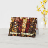 Buntes indischer Mais-Kern-Foto Karte (Gelbe Blume)