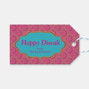 Buntes indisches Muster Diwali Geschenkanhänger