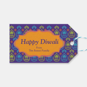 Buntes indisches Muster Diwali Geschenkanhänger