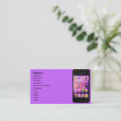 Buntes iPhone Visitenkarte (Stehend Vorderseite)