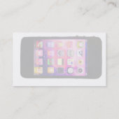 Buntes iPhone Visitenkarte (Rückseite)