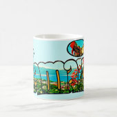 Buntes Jamaika-Mug Kaffeetasse (Mittel)