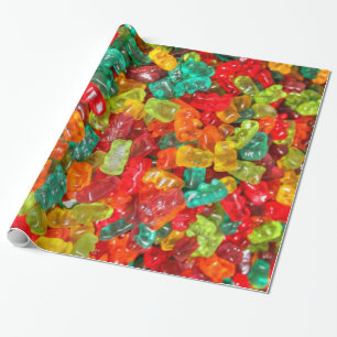 Buntes Juwel tonte fruchtige gummiartige Geschenkpapier