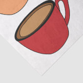 Buntes Kaffeetassenmuster Seidenpapier (Detail)