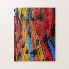 Buntes Kajak-Puzzlespiel Puzzle