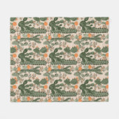 Buntes Kaktus-Muster Fleecedecke (Vorderseite (Horizontal))