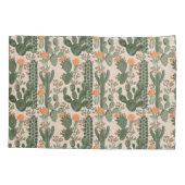 Buntes Kaktus-Muster Kissenbezug (Rückseite-Links)