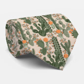 Buntes Kaktus-Muster Krawatte (Gerollt)