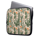 Buntes Kaktus-Muster Laptopschutzhülle (Vorderseite Links)