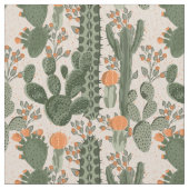 Buntes Kaktus-Muster Stoff (Nahaufnahme)