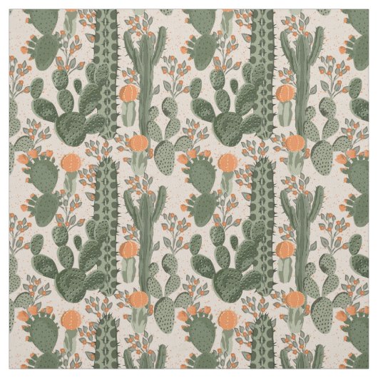 Buntes Kaktus-Muster Stoff (Muster)