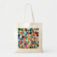 Buntes Kaleidoskop-gemusterte Taschen-Tasche