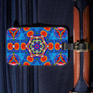 Buntes Kaleidoskop in Ölmalerei Gepäckanhänger