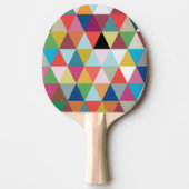 Buntes Kaleidoskopgemustertes Ping Pong Paddel Tischtennis Schläger (Vorderseite)