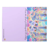 Buntes Kätzchen Papier Notizblock (Vorderseite)