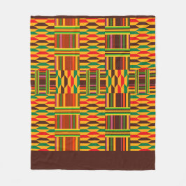 Buntes Kente Fleecedecke
