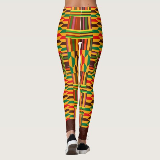 Buntes Kente Leggings (Rückseite)