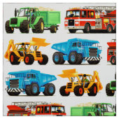 Buntes Kinderbau-LKW-Muster Stoff (Muster)