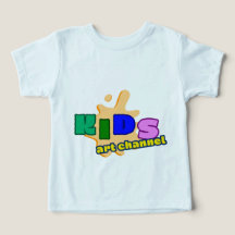 Buntes Kinderkunstkanal Kleinkind T-Shirt | Cute