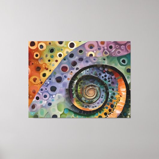 buntes Kissen Leinwanddruck (Vorderseite)