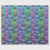 Buntes kleines Clownfish Packpapier (Flach)