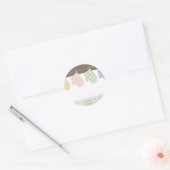 buntes kochendes Backenofen-Mittgeschenk-Umbau Runder Aufkleber (Umschlag)