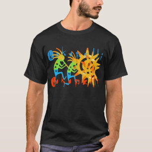 Buntes Kokopelli T-Shirt