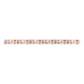 Buntes Korallenriff-Fisch-Band Satinband (Vorderseite)