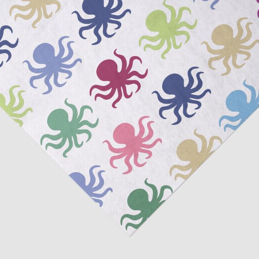 Buntes Krakenmuster Seidenpapier (Ausschnitt)