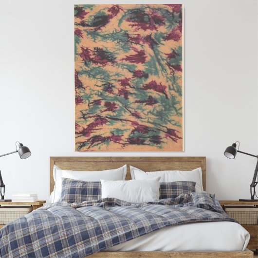 Buntes Krepppapier Leinwanddruck (Insitu (Schlafzimmer))
