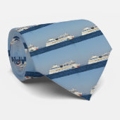 Buntes Kreuzschiff Krawatte (Gerollt)