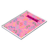 Buntes Kritzel-Notizbuch Notizblock (Linke Seite)