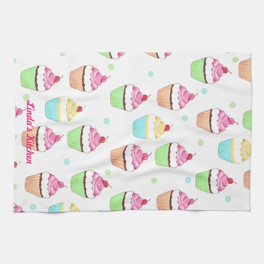 Buntes Kuchen-Tee-Tuch Handtuch (Horizontal)