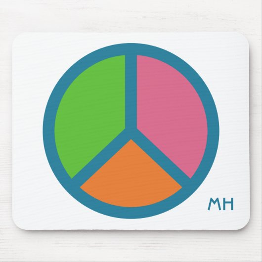 Buntes kundenspezifisches mousepad Monogramm des (Vorne)