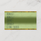 Buntes Kunst-Deko-Glas Visitenkarte (Rückseite)