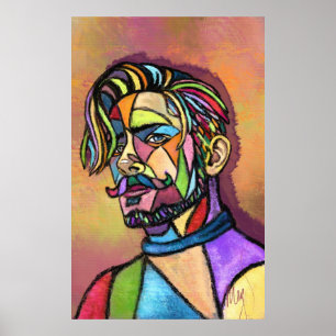 Buntes Kunstmannposter Poster
