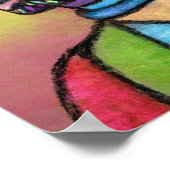Buntes Kunstmannposter Poster (Ecke)