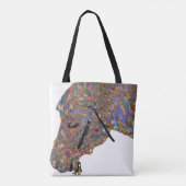 Buntes Kunstpferd Tasche (Rückseite)