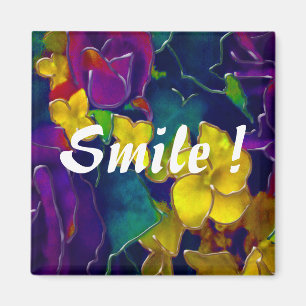 Buntes Lächeln Magnet