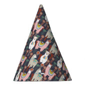 Buntes Lama-Muster Partyhütchen (Rechts)