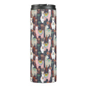 Buntes Lama-Muster Thermosbecher (Rückseite)