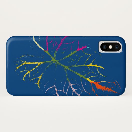 Buntes Leaf Case-Mate iPhone Hülle (Rückseite (Horizontal))
