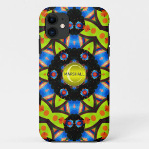 Buntes Leben-Monogramm-NameCaseMate iPhone 5 Case-Mate iPhone Hülle