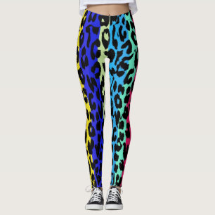 Buntes Leopard-Haut-Muster #23 Leggings
