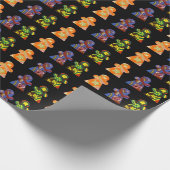 Buntes Leute-Packpapier Geschenkpapier (Ecke)