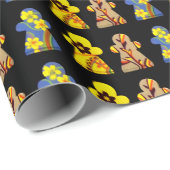 Buntes Leute-Packpapier Geschenkpapier (Rolleneckpunkt)